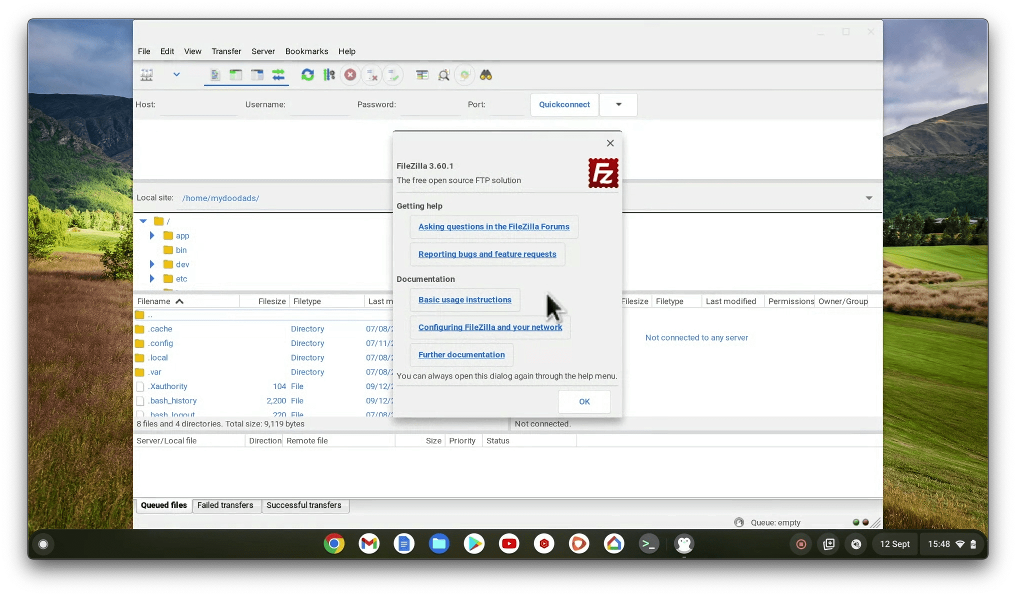FileZilla chromebook