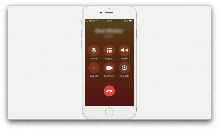 voice calls on an iPhone