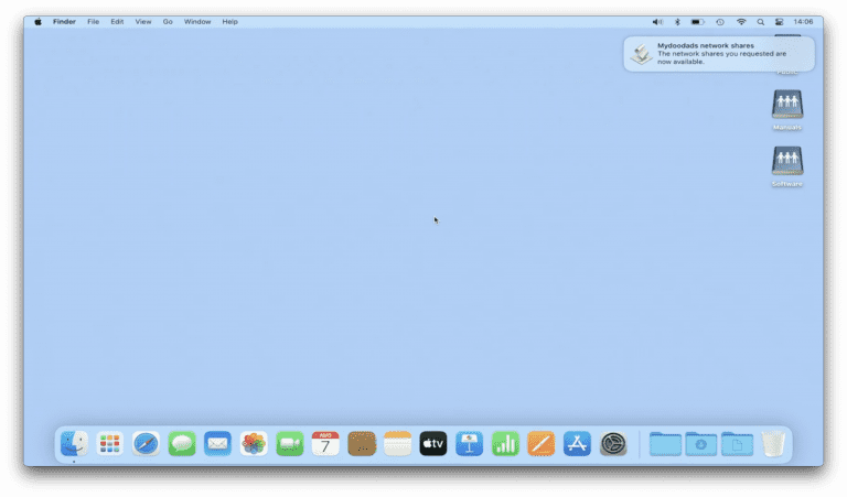 automatically mount network shares macOS