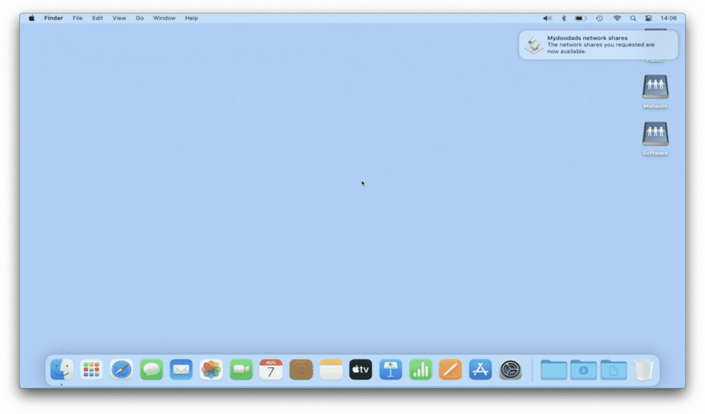 automatically mount network shares macOS