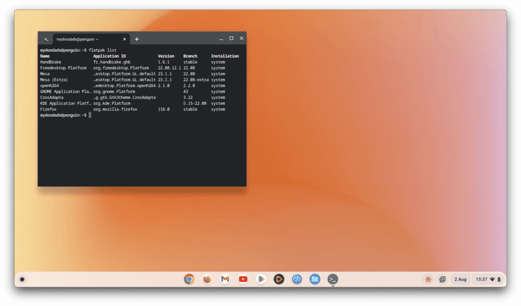 uninstall an application