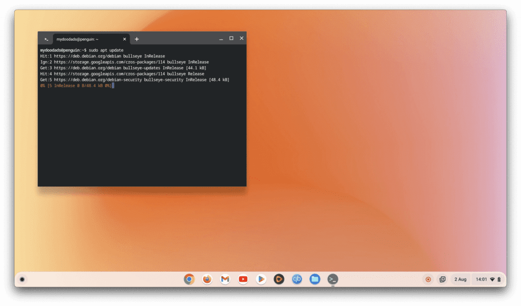 update all applications using flatpak