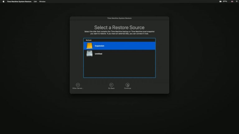 Use Time Machine to restore an Apple Silicon Mac back to a previous state